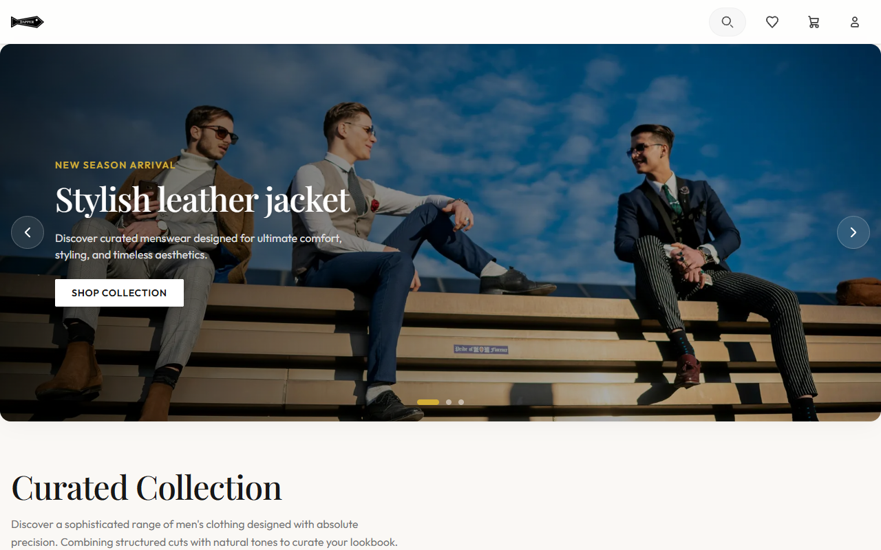Dappermen — Performance-Focused E-commerce Storefront
